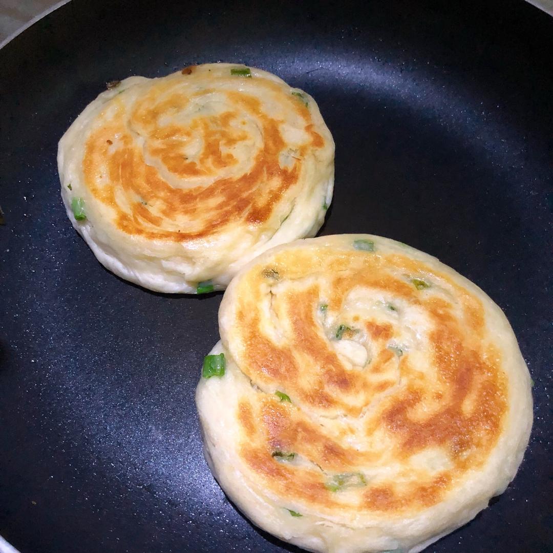 黄油葱香烙饼（发面）