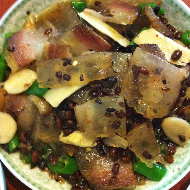 干豆角炒腊肉