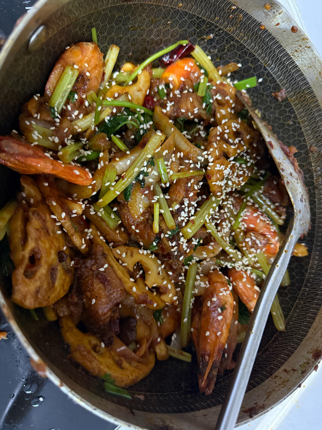 干锅鸡翅香辣虾🍤