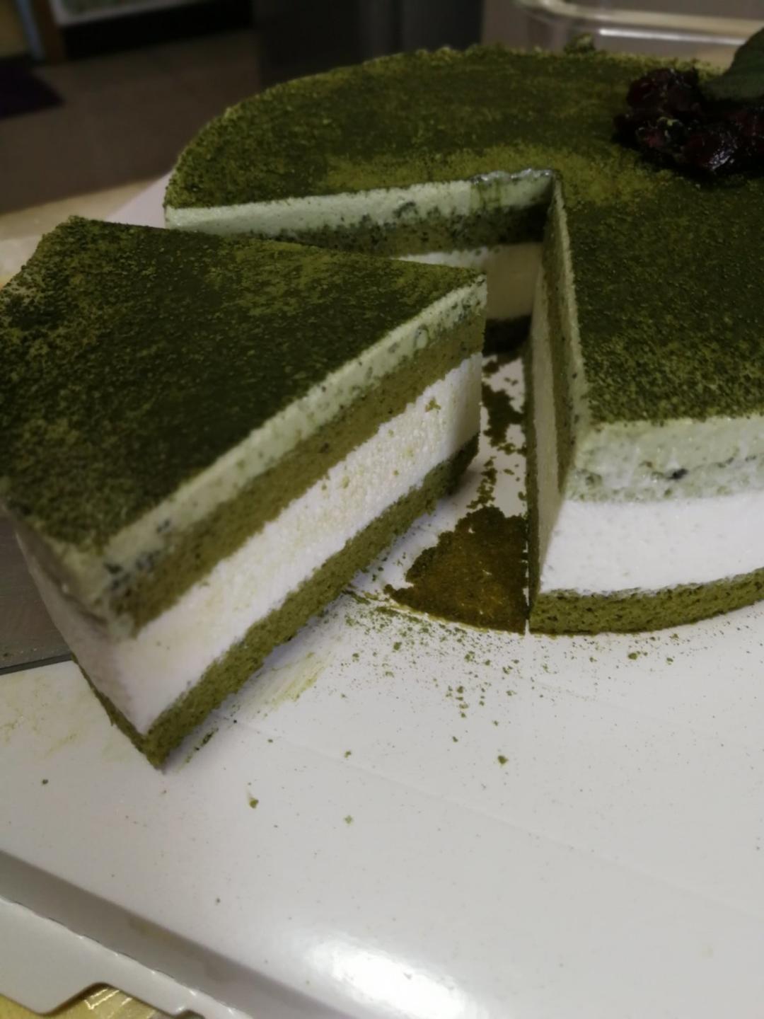 抹茶双享慕斯