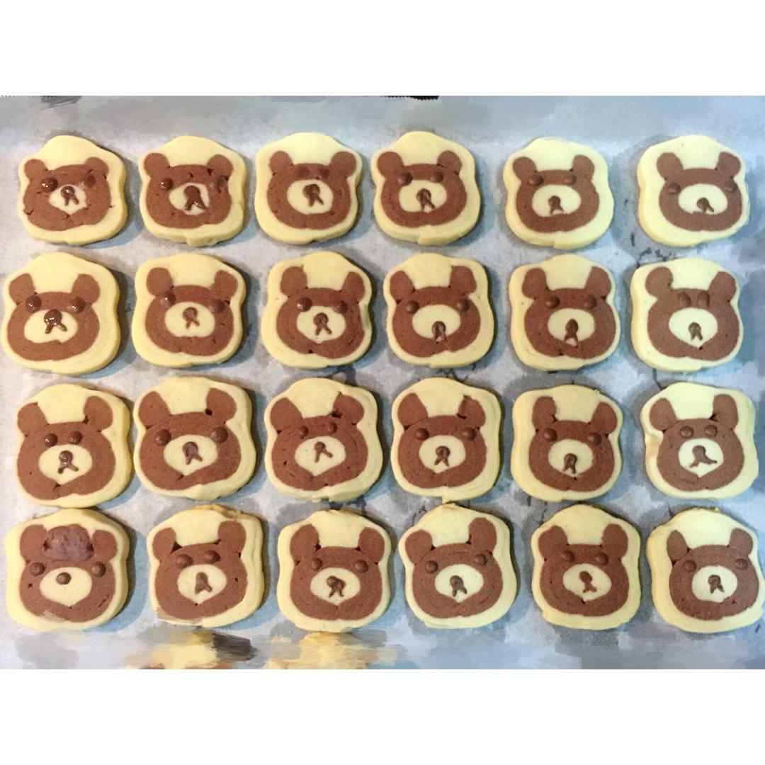 可爱的布朗熊饼干做法