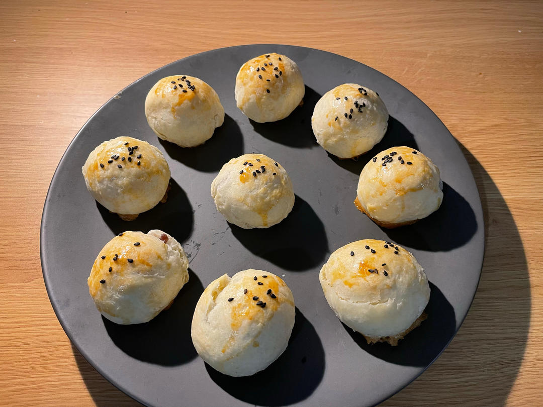 汤圆➕蛋挞皮＝完美汤圆酥