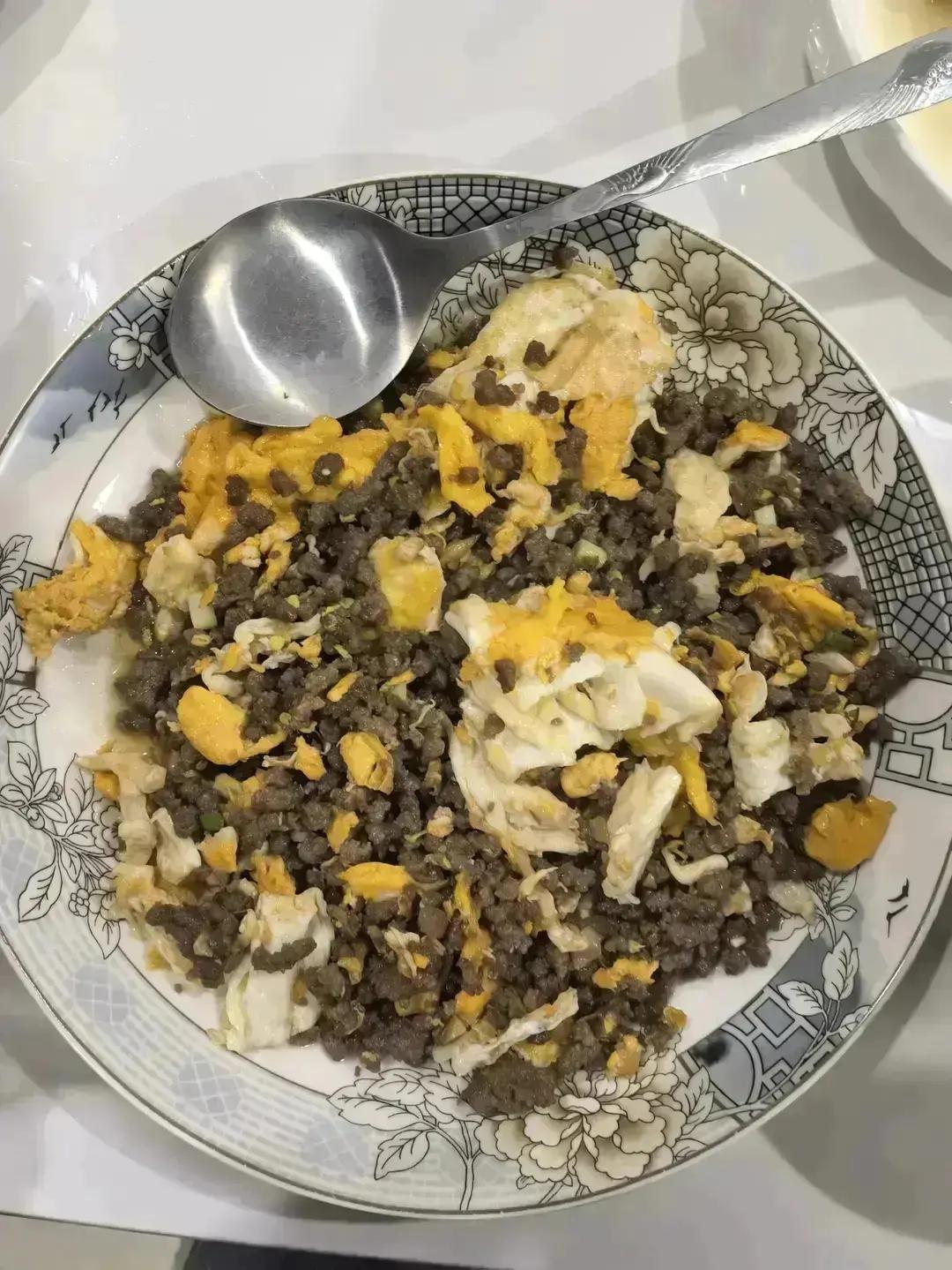 牛肉末炒鸡蛋｜超棒！