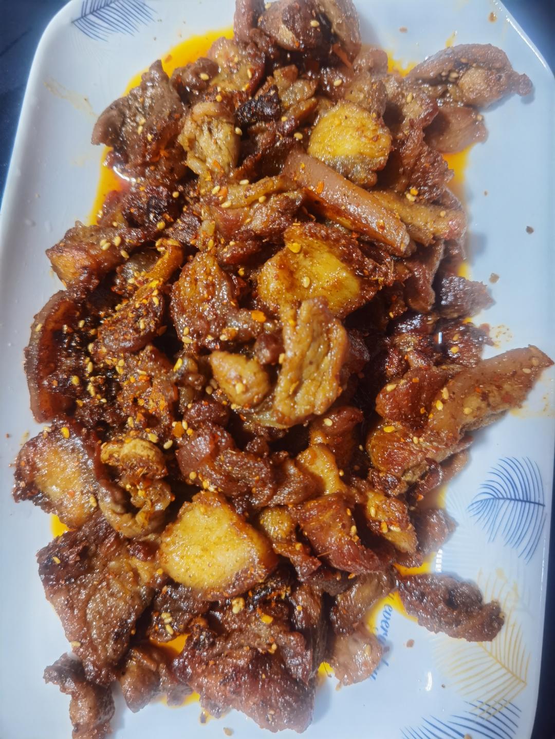 秘制香煎五花肉❗️香辣过瘾❗️比红烧肉还好吃😋