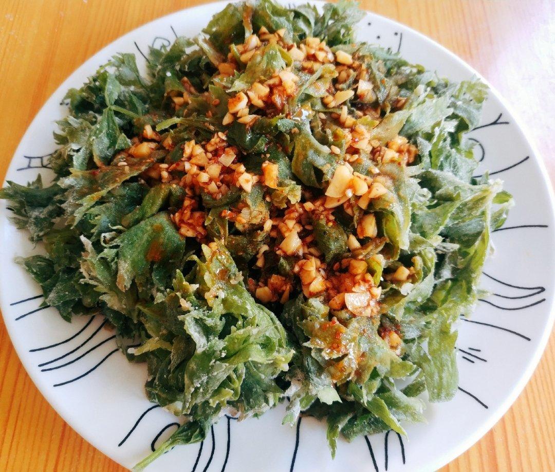蒸芹菜叶（蒸野菜）