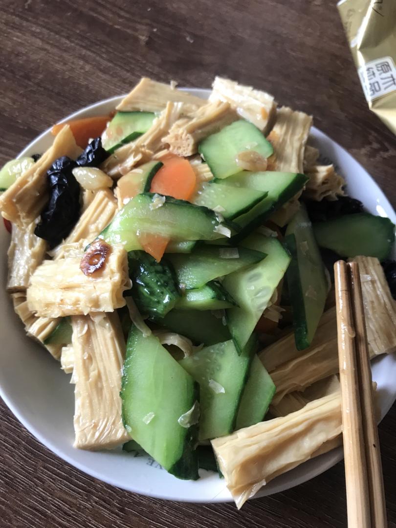 素炒腐竹