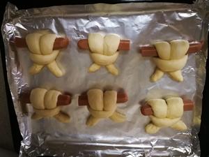萌兔热狗面包的做法 步骤8