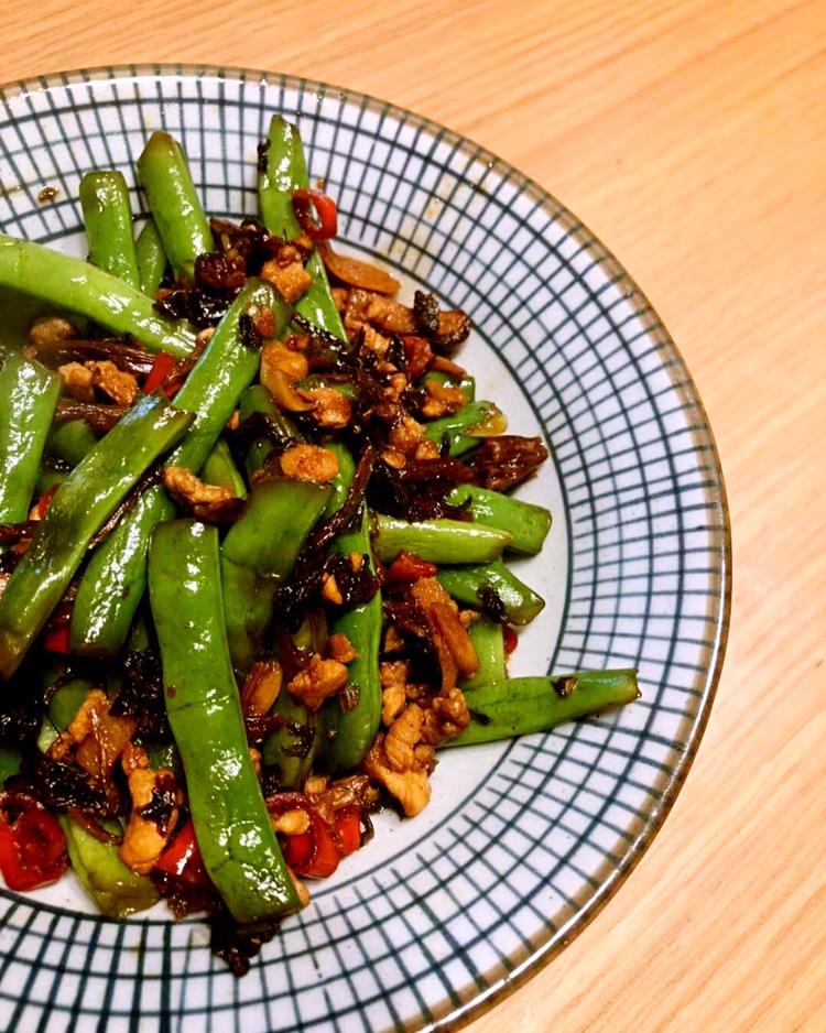 肉末干菜刀豆