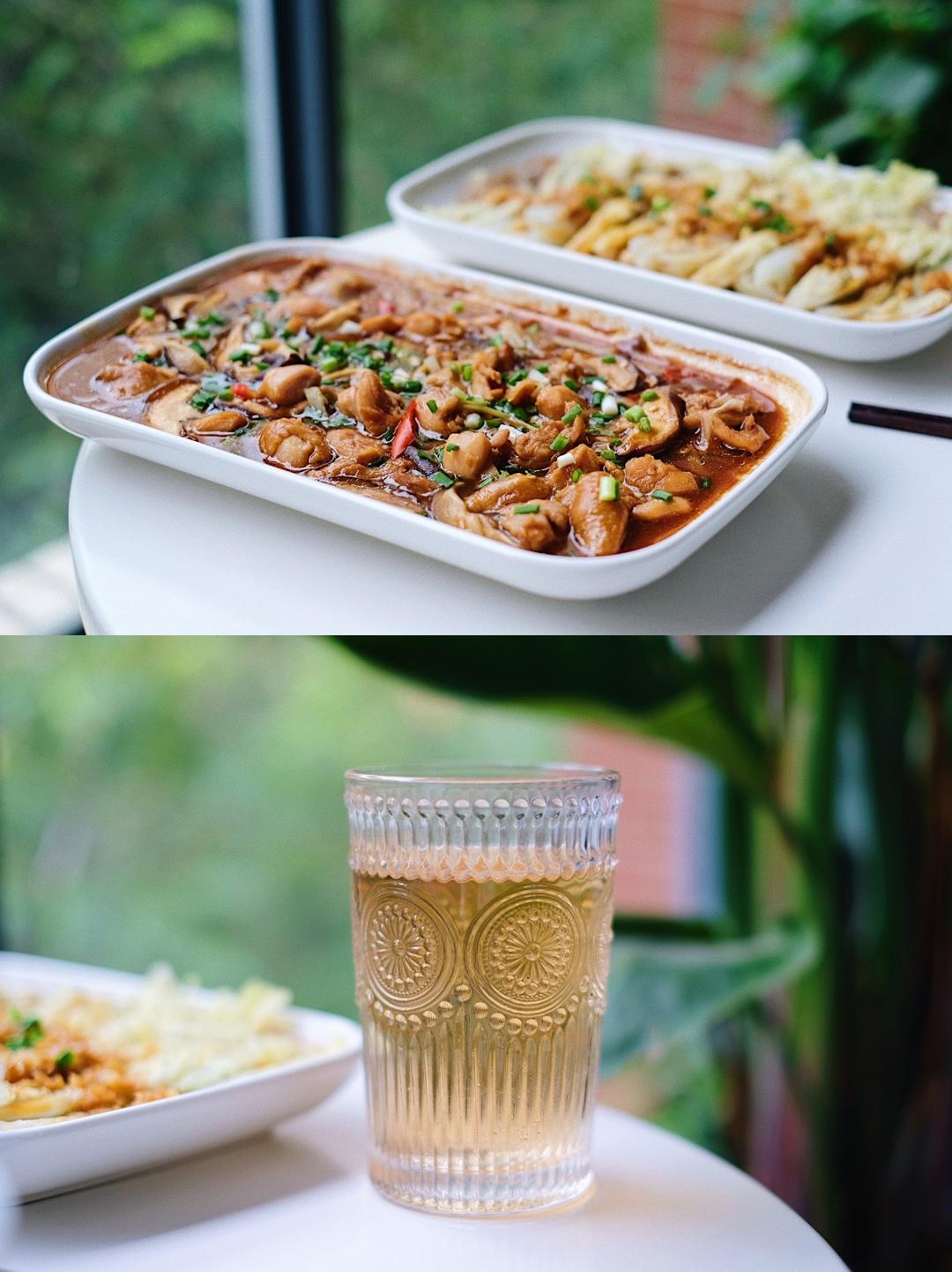 香菇蒸鸡腿肉+蒜蓉粉丝娃娃菜【9月北鼎蒸炖锅食谱】