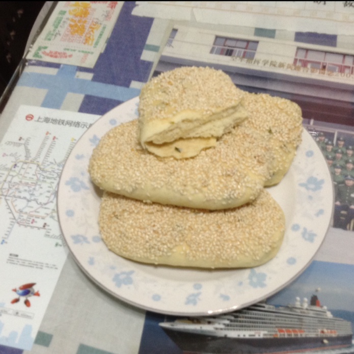葱香油酥烧饼