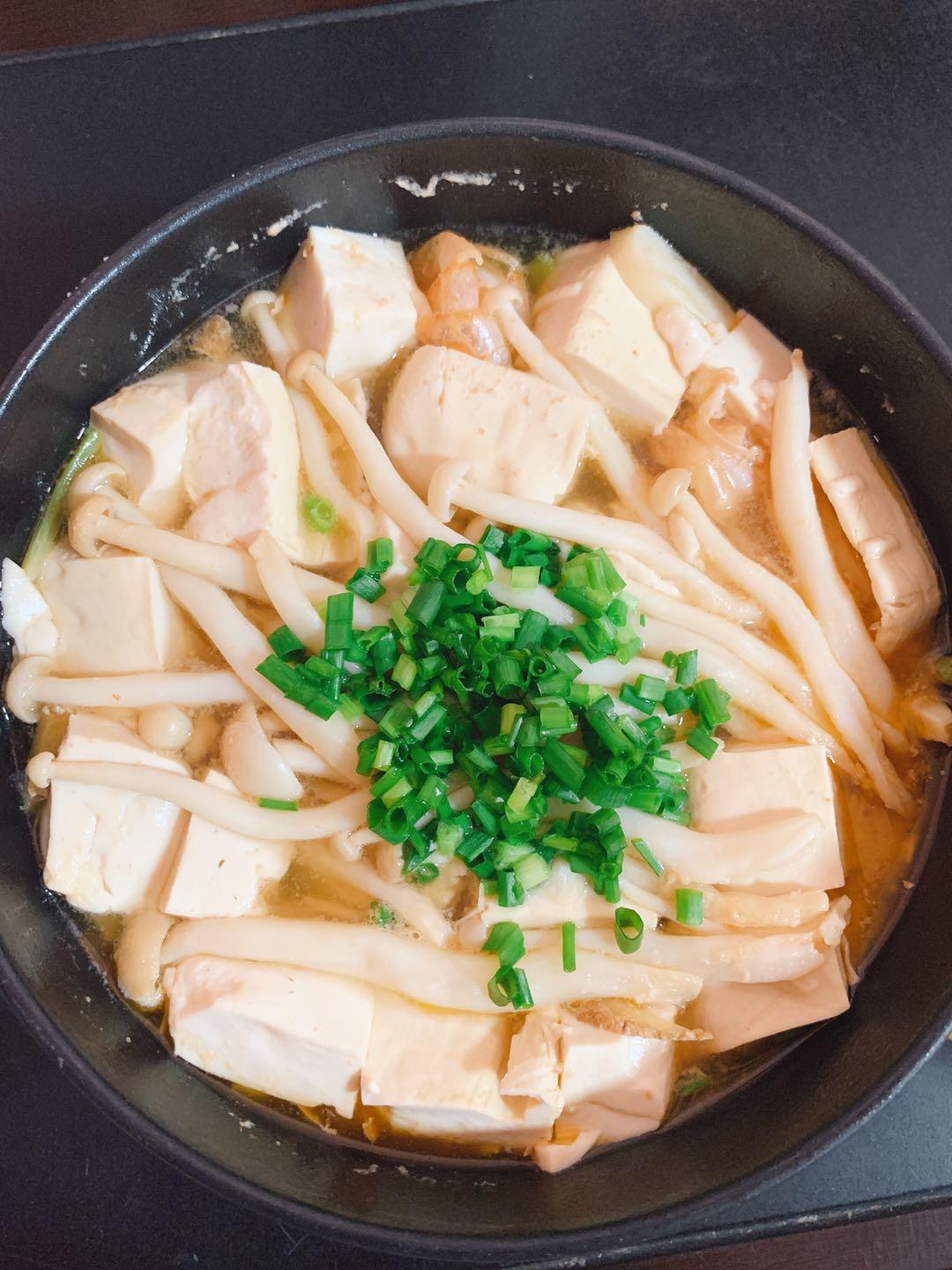 宿舍一人食之虾仁炖豆腐