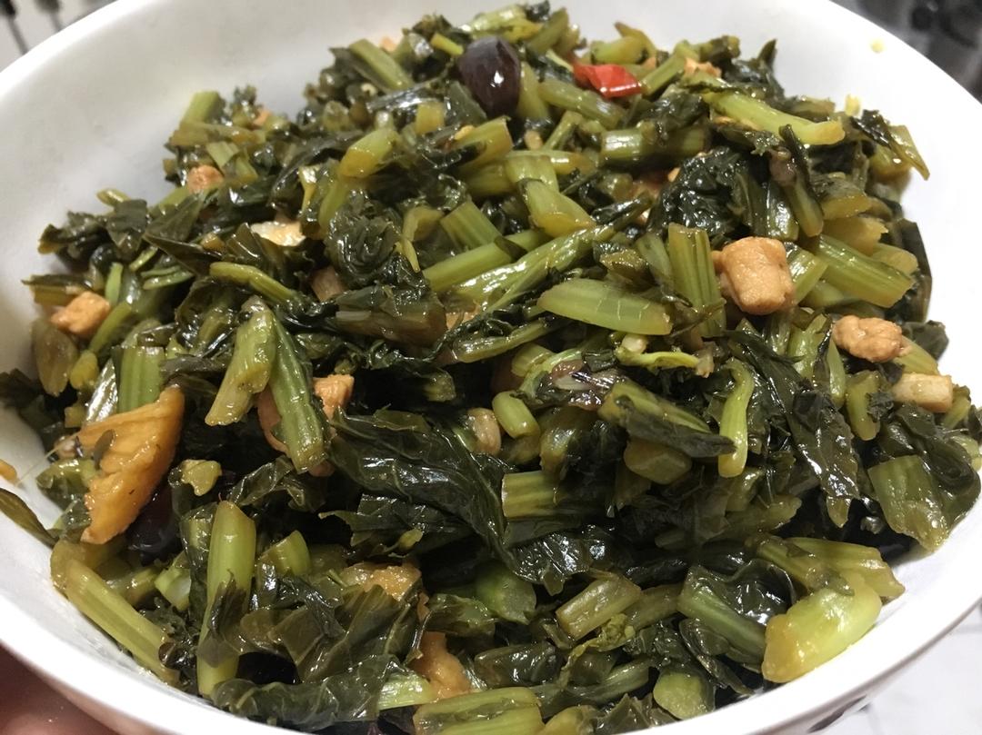 雪里蕻炒黄豆