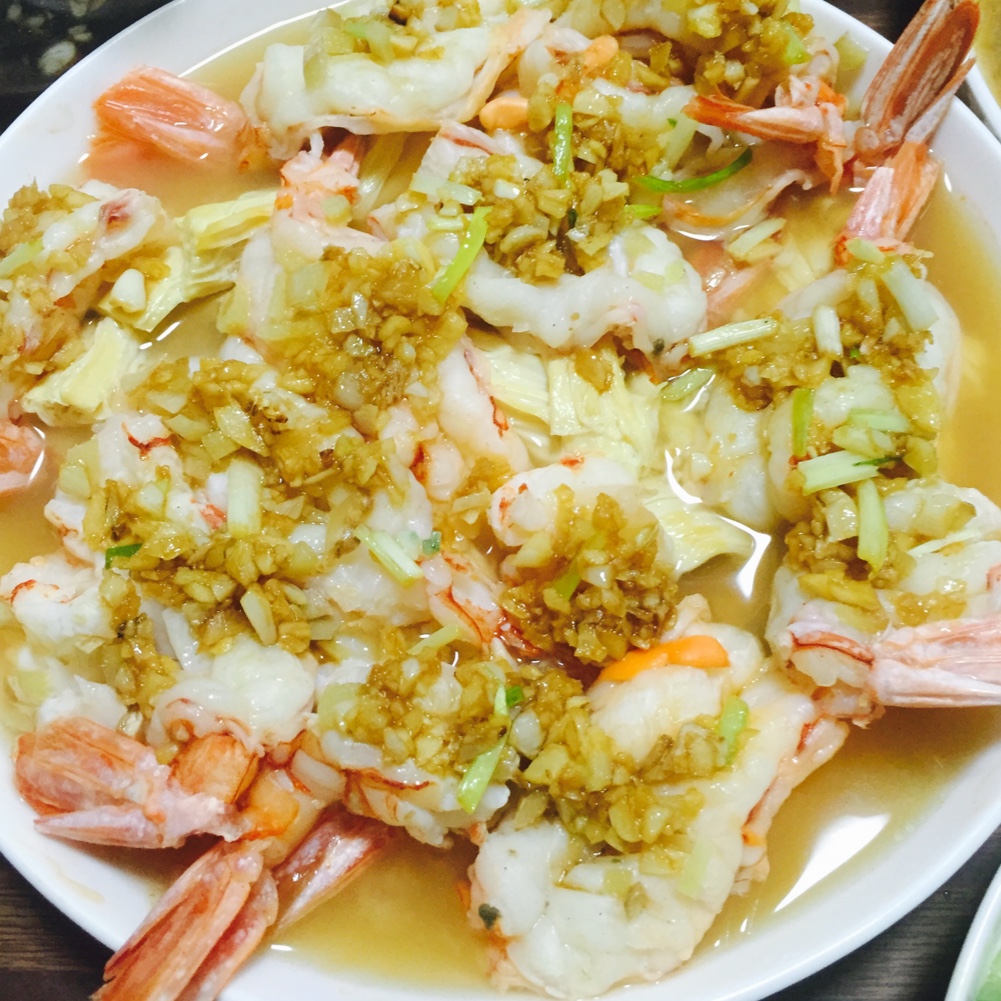 和我一起做简单却不失美味的【蒜蓉开背虾】