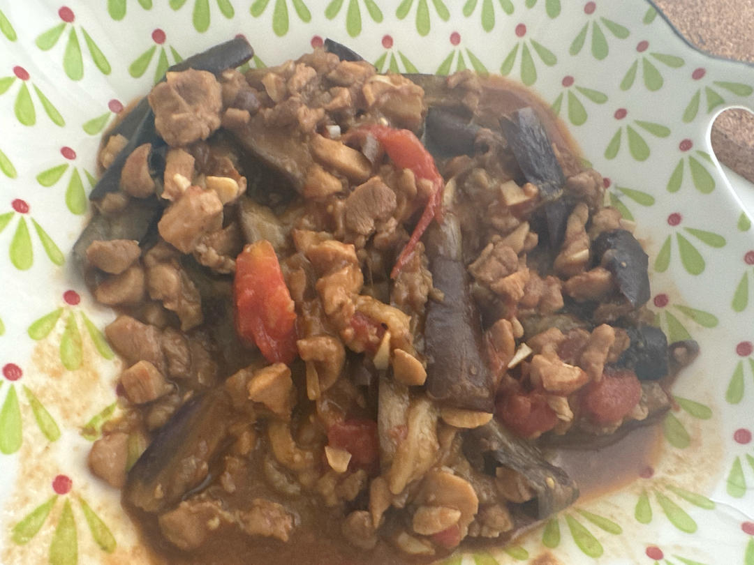 番茄肉末烧茄子