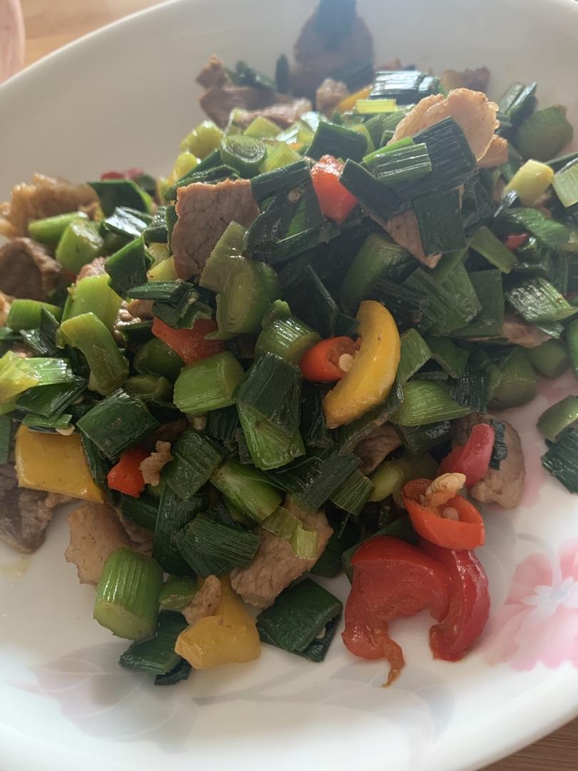 蒜苗炒肉