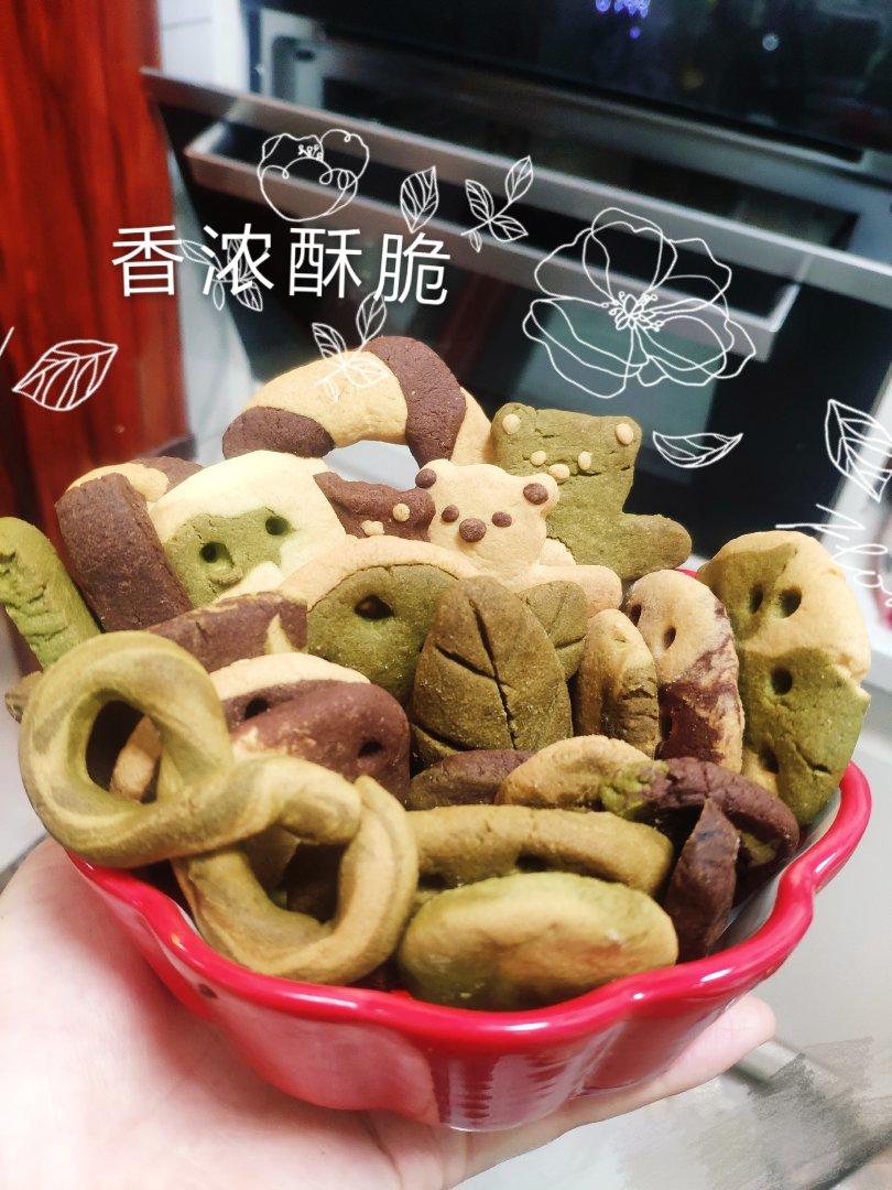 多种口味曲奇（香草、巧克力、抹茶）