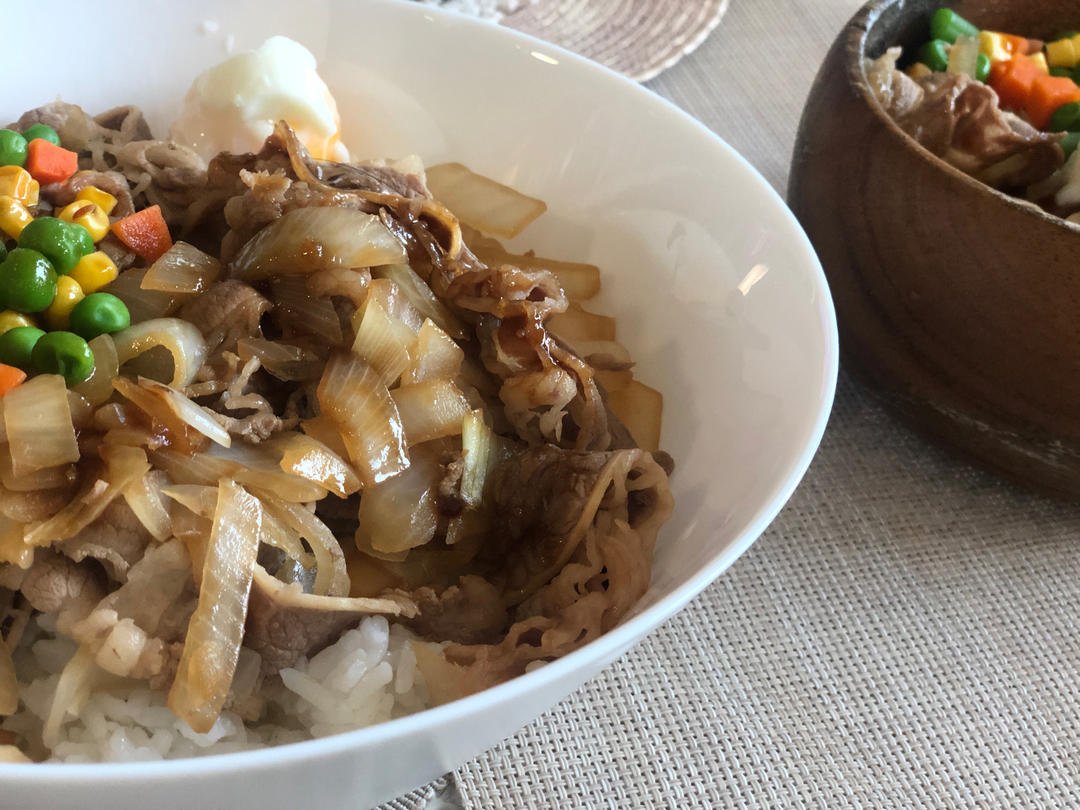 蓓儿升级了做的吉野家牛肉饭