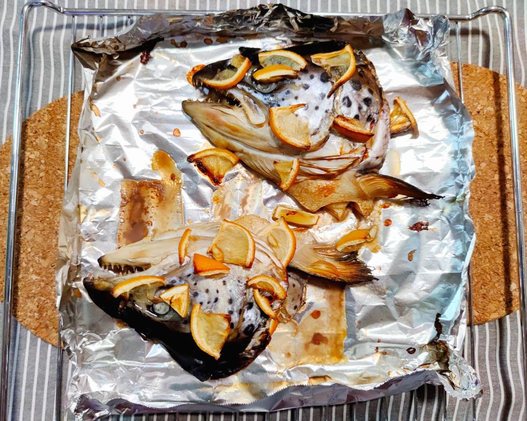 大和风味之盐烤三文鱼头