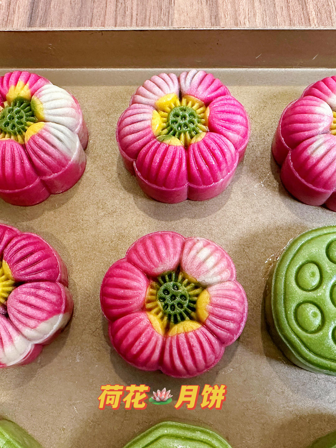 原创❗荷花🪷莲蓬广式月饼保姆级教程