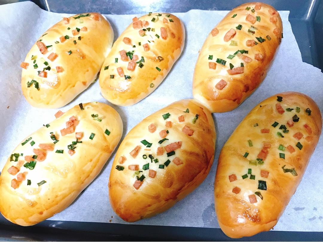 香葱火腿肉松面包