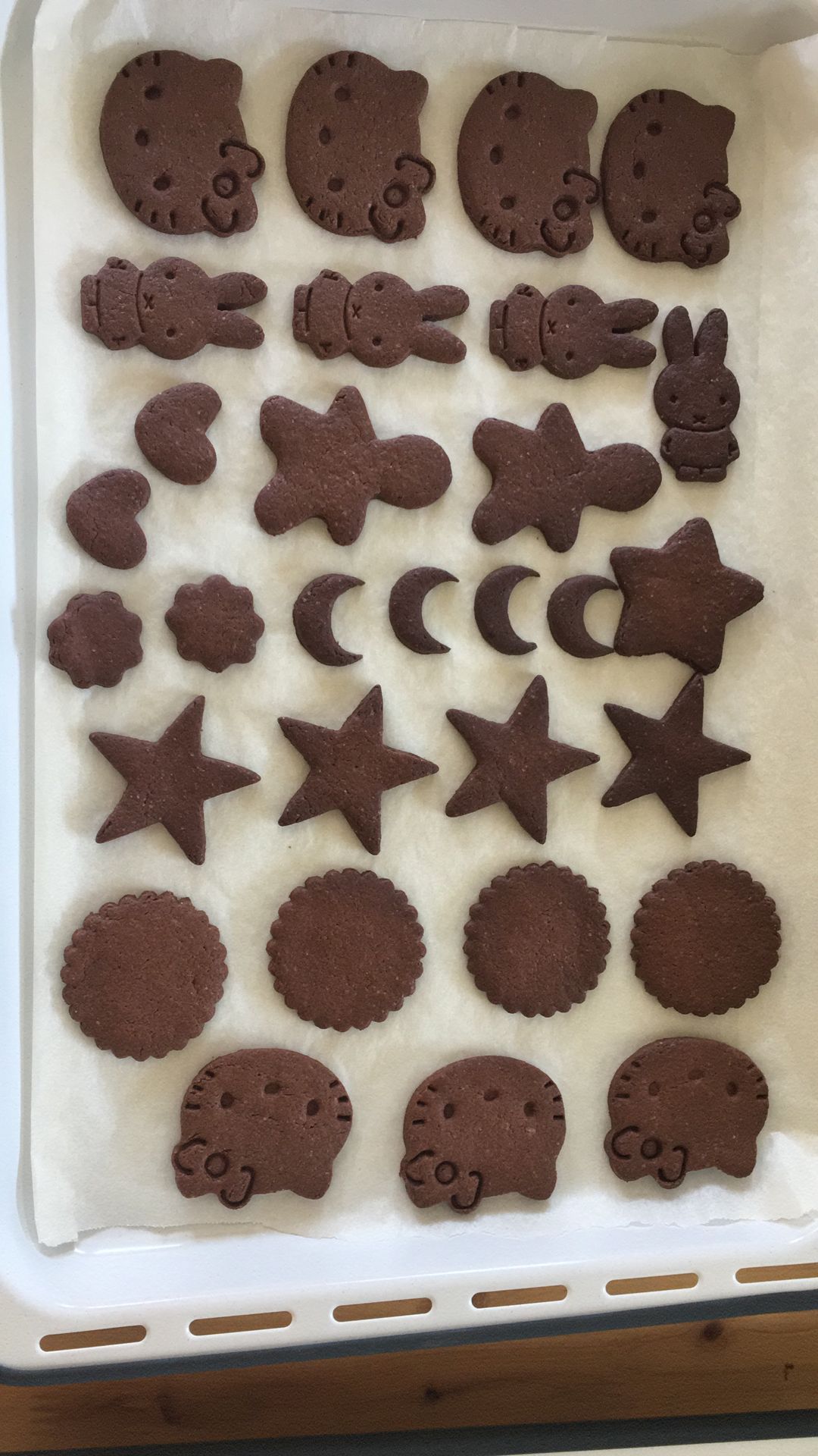 巧克力豆饼干／可可饼干 香脆的做法 步骤7