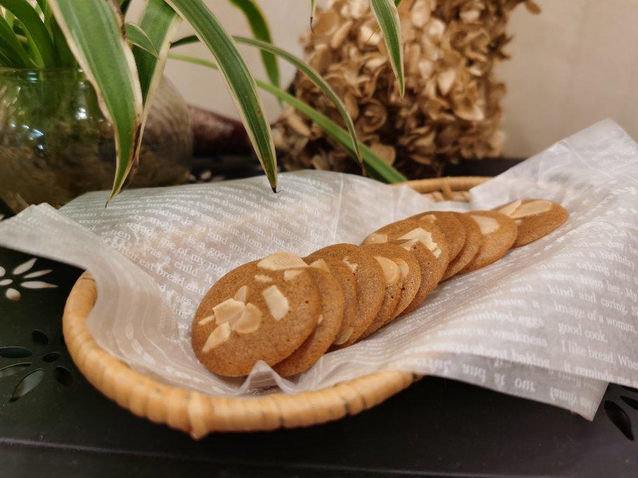✅免打发❗️搅一搅就能成功❗️杏仁薄脆饼
