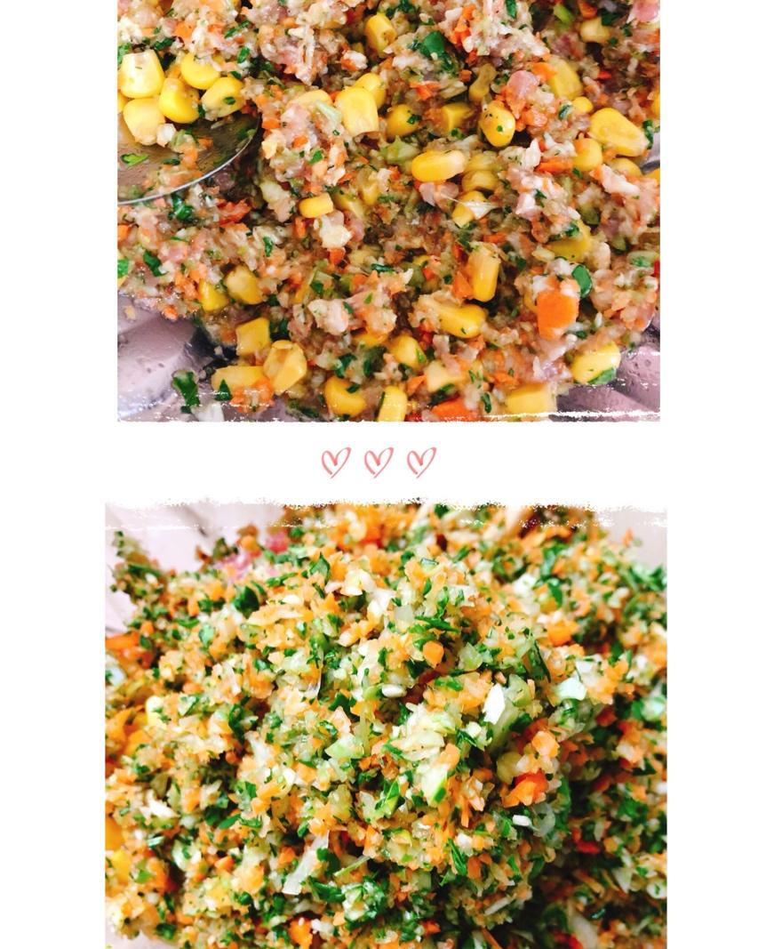 分享一个好吃的饺子馅（类似于湾仔码头的玉米鲜肉饺子馅）