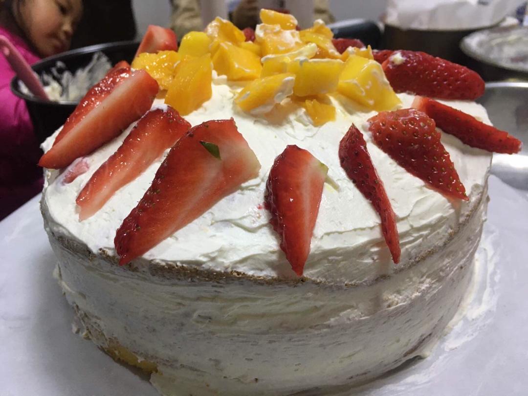 戚风蛋糕（不回缩，裱花打底首选）