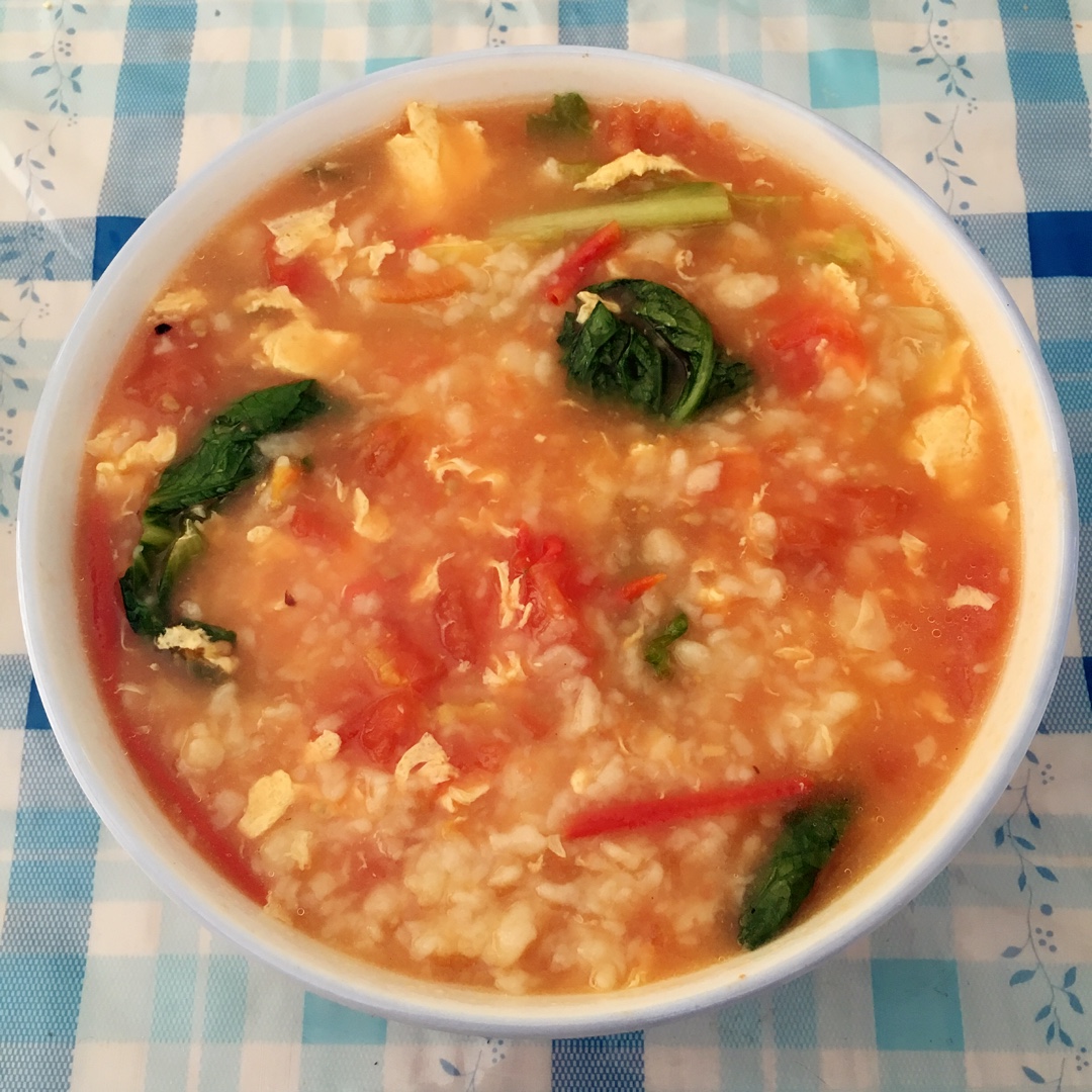西红柿鸡蛋疙瘩汤