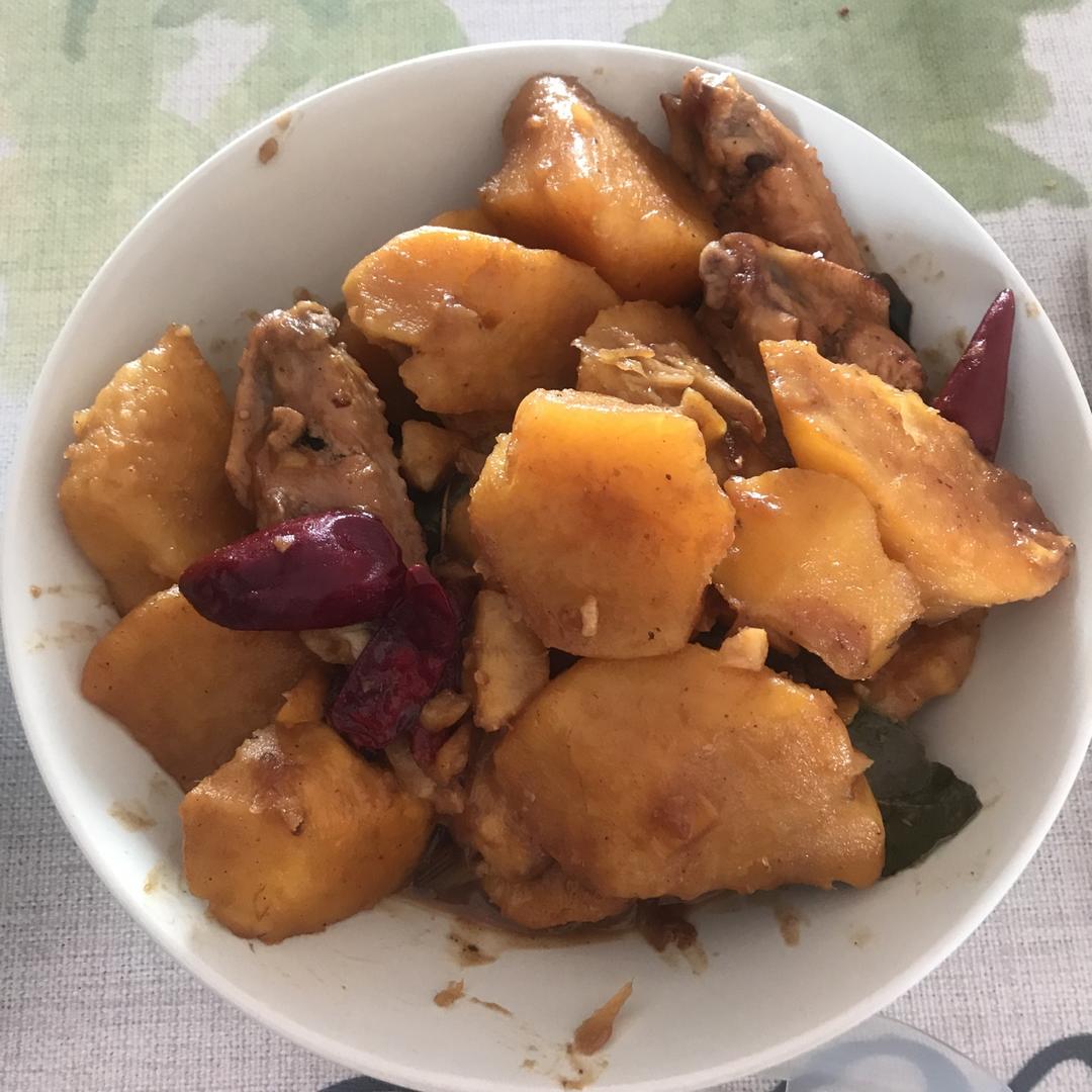 鸡翅烧红薯