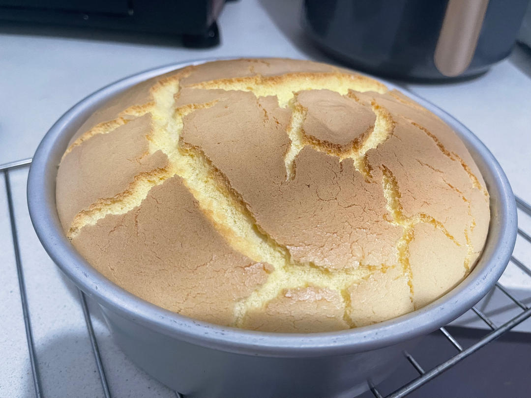 超柔软6寸戚风蛋糕(附8寸配方)零失败 超详细‼️含操作视频