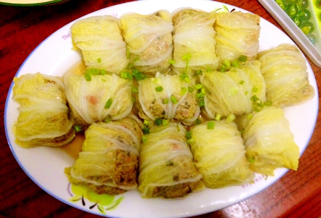 肉酿白菜卷