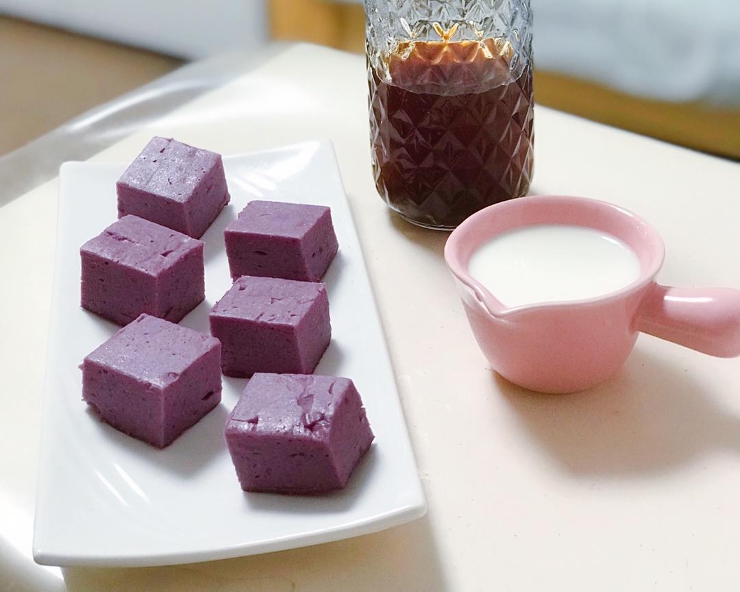 【奶酪紫薯蒸糕】宝宝辅食的做法