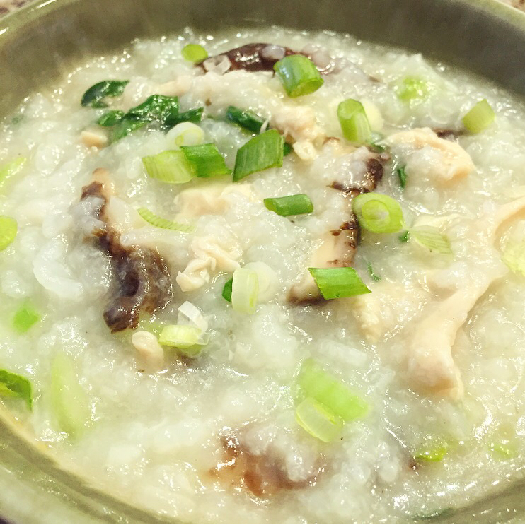 香菇鸡丝粥