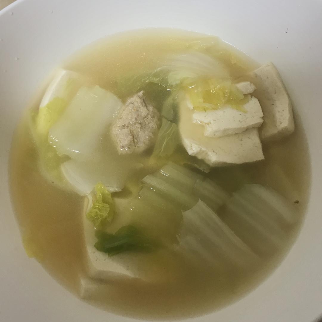 白菜豆腐汤