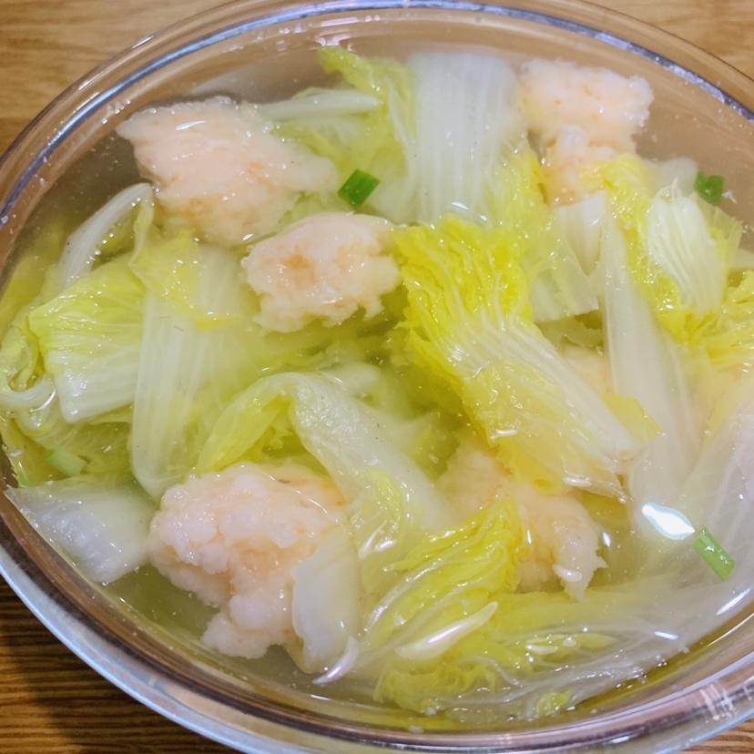 虾滑娃娃菜
