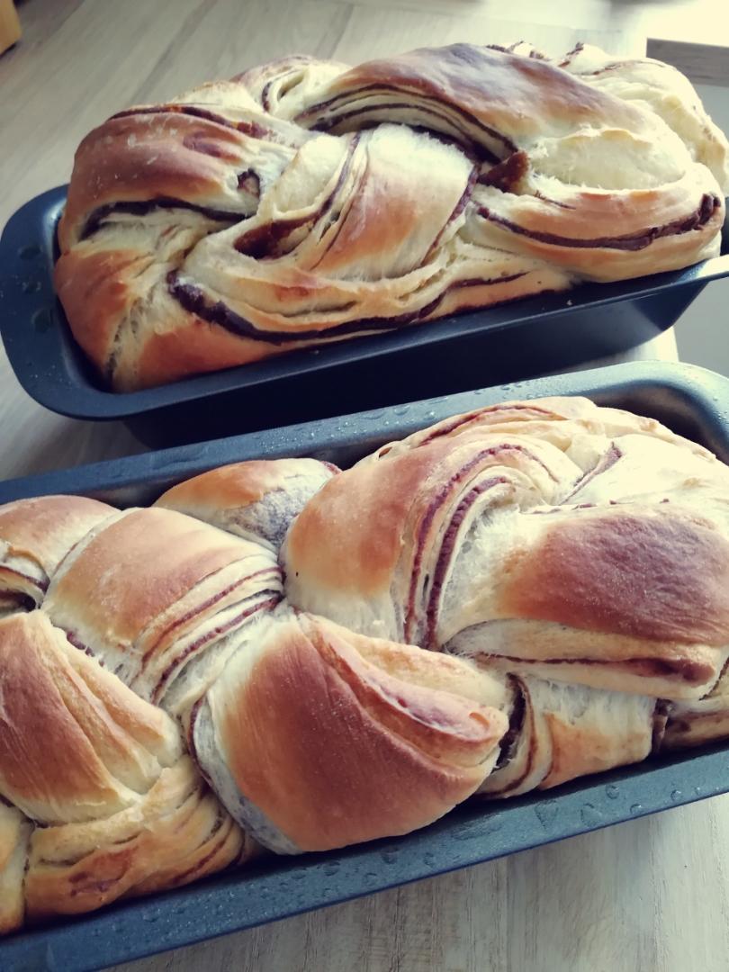 红豆丹麦手撕面包