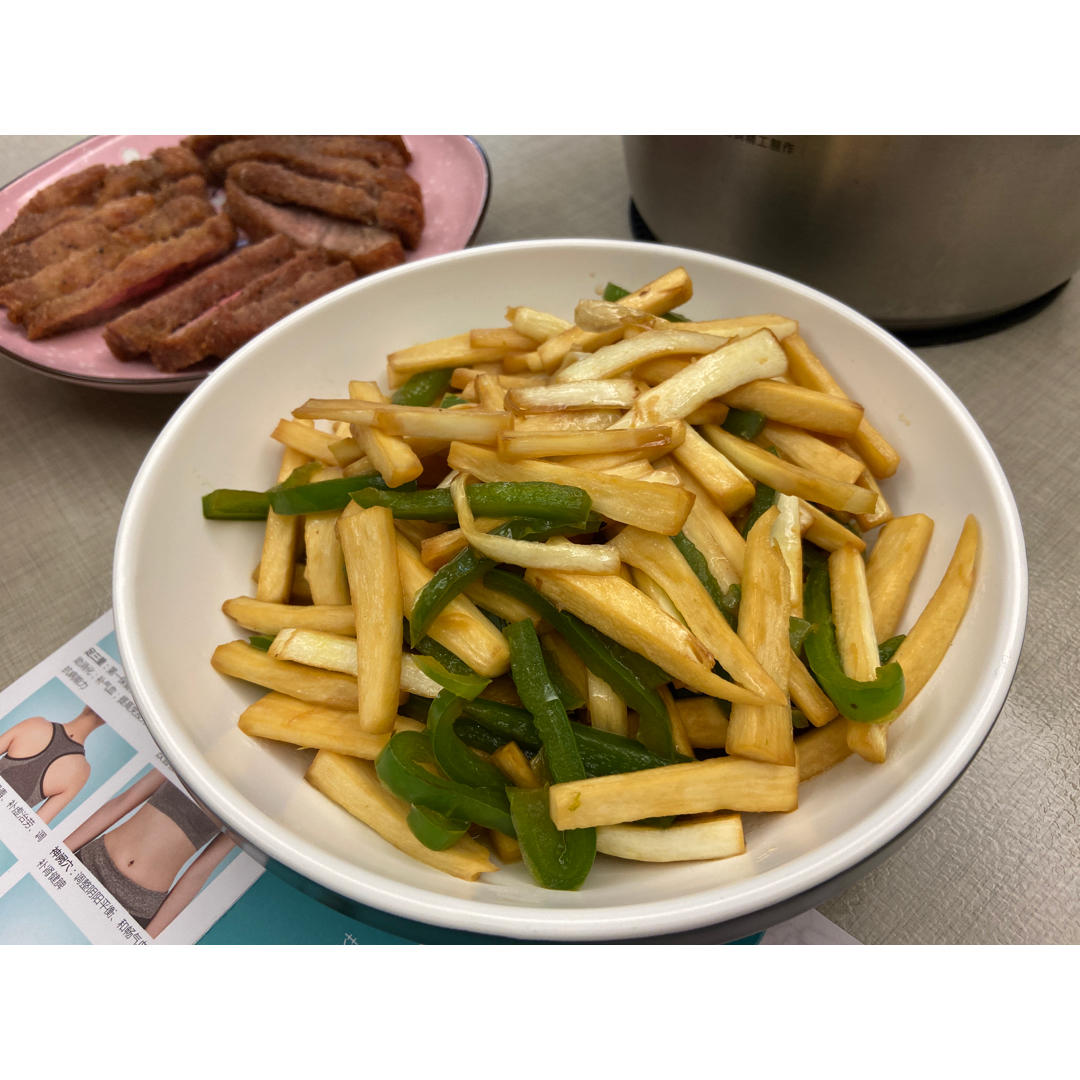 素炒茭白