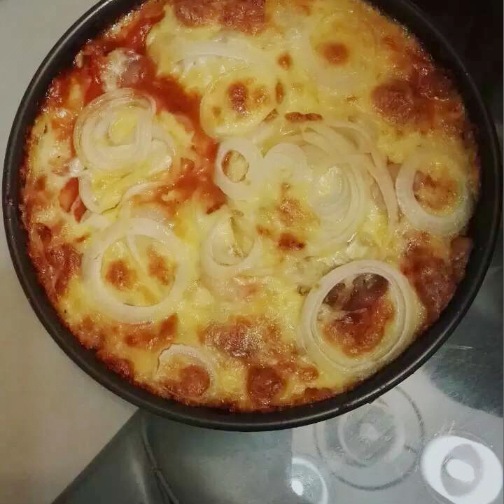 厚底鲜虾培根披萨