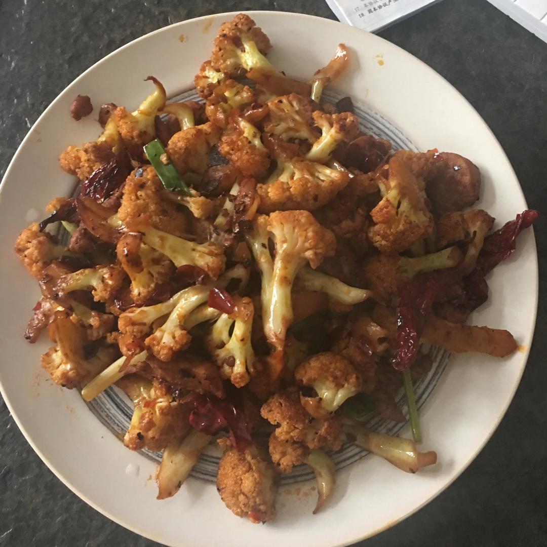 很“浪费”米饭的家常菜之一-------干锅菜花