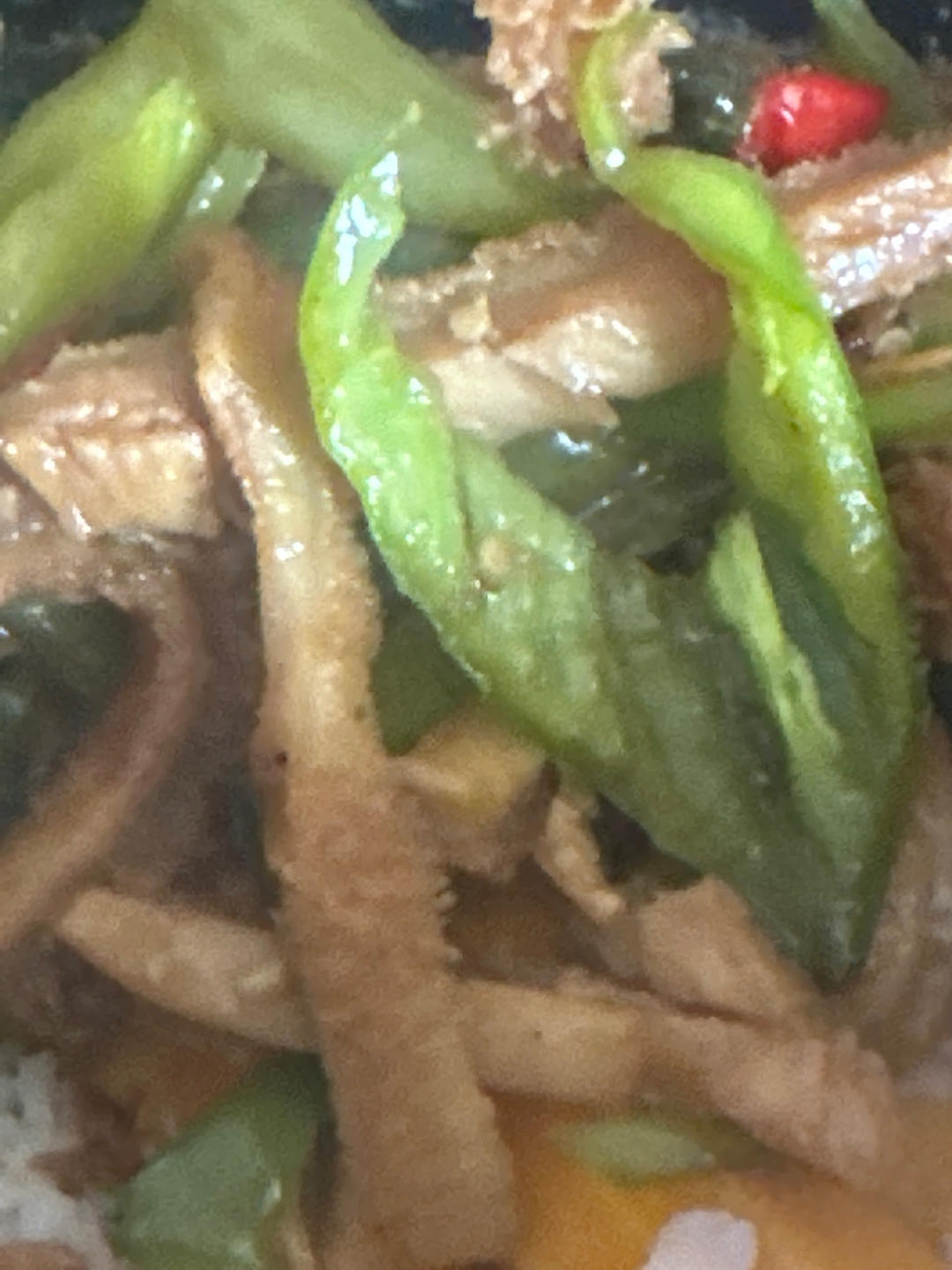 双椒炒牛肚丝
