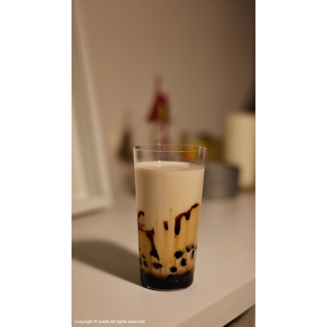 黑糖珍珠鲜奶-在家喝鹿角巷