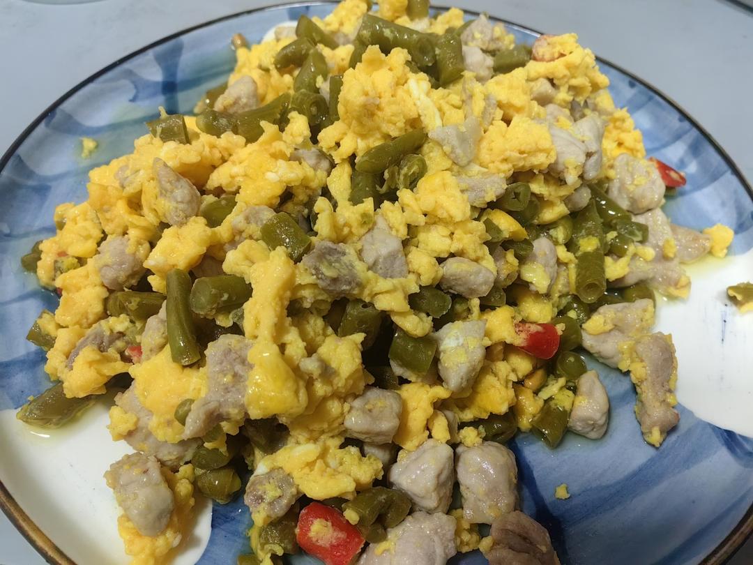 佐粥神器   酸豇豆炒鸡蛋