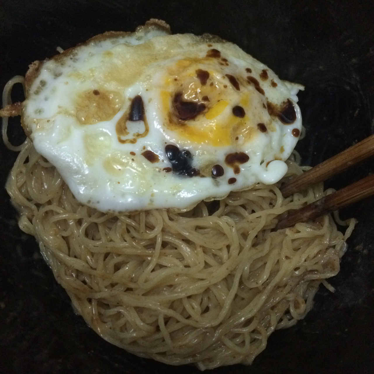 叉烧葱花好味酱虾子面