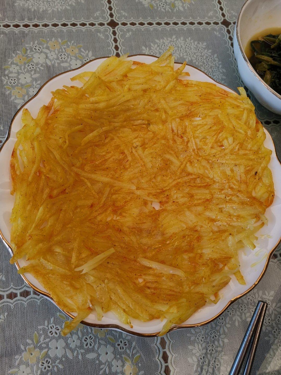 干煸土豆丝饼