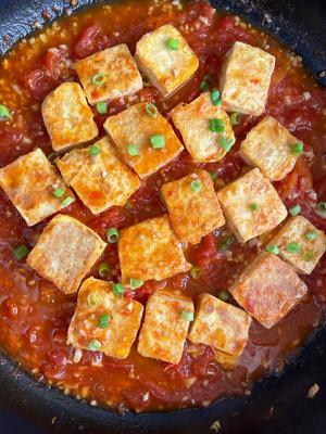 香喷喷的减脂餐～番茄炖豆腐的做法 步骤11