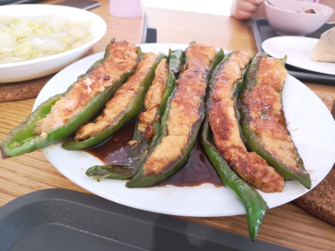 超下饭青椒酿虾滑