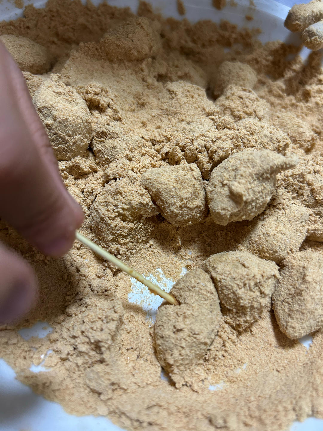 麻糍😋软软糯糯的糯米糍粑😍比外面卖的还好吃！