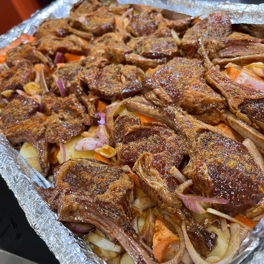 超好吃的烤羊排烤箱版