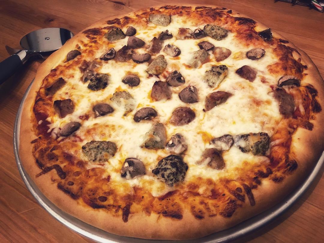 自制厚底披萨面饼